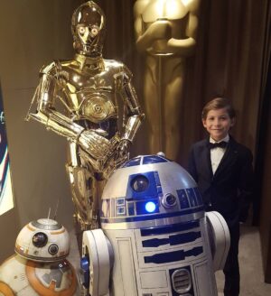Jacob Tremblay Instagram - My new squad! #squadgoals #oscars #starwars #roomthemovie
