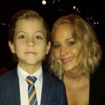 Jacob Tremblay Instagram - J-Trem meets J-Law #jenniferlawrence #oscarslunch #roomthemovie