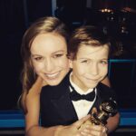 Jacob Tremblay Instagram - Congrats to the coolest girl in the world!!!! @brielarson #goldenglobes