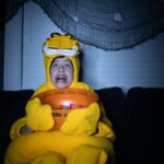 Jacob Tremblay Instagram - Eating junk and watching horror movies is not cancelled. #happyhalloween 🎃 #Garfield * (📷: @camillecandia)