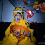 Jacob Tremblay Instagram - Eating junk and watching horror movies is not cancelled. #happyhalloween 🎃 #Garfield * (📷: @camillecandia)