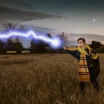 Jacob Tremblay Instagram - "In dreams we enter a world that is entirely our own." - Albus Dumbledore * *Check out @funcostumes for your COVID-safe Halloween celebrations. #gifted (📷: @camillecandia) * *#hufflepuff #harrypotter #Hogwarts #halloween #halloweencostume #mischiefmanaged Up To No Good