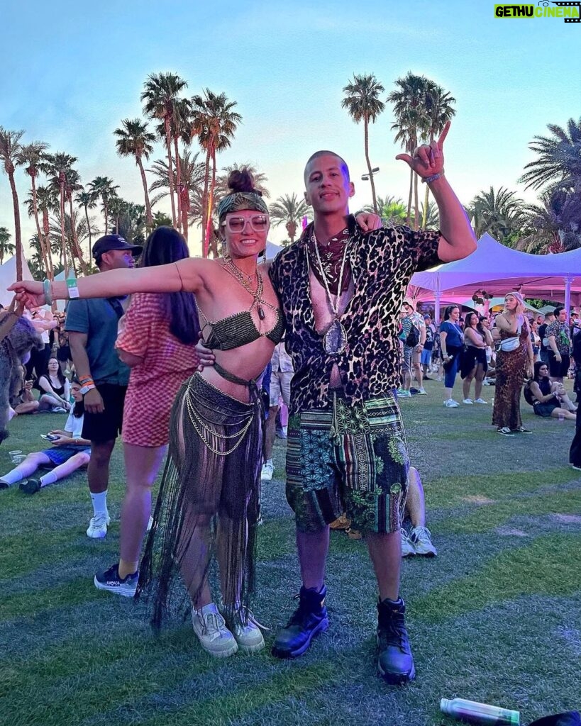 Jade Chynoweth Instagram - Green for Earth Day🌿 Coachella Day 2 With My Boo Highlight of the Day: Rosalia