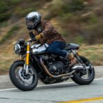 Jaime Camil Instagram - I’ve been riding bikes since I was 5, thank you @victoryjon for capturing these moments 🤩😎 I’m enjoying my @officialtriumph @triumphamerica way too much! It was customized by @british_customs 🏍️🖤 I’m wearing the @georgeesquivel “JC Moto Boots”, @bikeshedmotoco blue jeans, @highway21apparel gloves, @merlamoto riding shirt, @klim airbag vest, @bmwmotorrad evo system 7 helmet and the amazing @senabluetooth 50c mesh comm system + camera. It still has the @gentlemansride side plates 😉