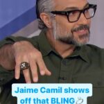 Jaime Camil Instagram - @jaimecamil shows us his @lafc championship ring from the 2022 MLS Cup💍🏆 #jaimecamil #lafc #football
