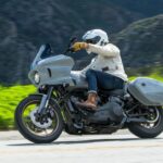 Jaime Camil Instagram - The amazing @victoryjon capturing great moments. Who said white is not the right color for a moto jacket… 😎🤍 My gear: -🏍️ @harleydavidson #lowriderst -🧥 @tobaccomotorwearco #mccoy -🥾 @georgeesquivel #JCmotoboot -🪖 @shoeihelmetsusa #neotec2 -🧤 @highway21apparel #recoil -📞 @senabluetooth #50c -👖 @rokkercompany