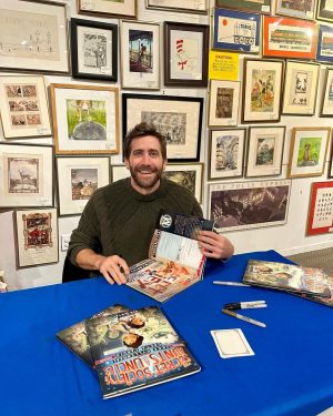 Jake Gyllenhaal Instagram - For Black Friday and Small Business Saturday, I signed some copies of The Secret Society of Aunts and Uncles at Barnes & Noble and Books of Wonder — you can still get your copy at your nearest retailer while supplies last!
@barnesandnoble 
@booksofwonder 
@Target
@bookshop_org 
@booksamillion