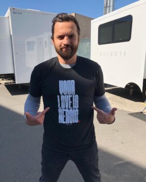 Jake Johnson Instagram - This month I’m supporting @uheroes to help bring freedom to 5 kids trapped in slavery.  This organization recovers and rehabilitates child victims of human trafficking worldwide by giving them lifesaving care they need in one of their 6 restoration homes! Text the word TOGETHER to 444-999, donate $30 or more and snag one of these Your Love is Heroic shirts. Join me and make your love heroic! And if you get a shirt, send me a pic!