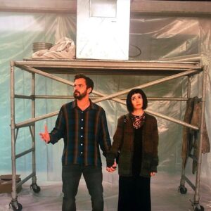 Jake Johnson Instagram - I’d been a fan of @robmcelhenney for years, so when he called asking if I’d do an episode with @cristinmilioti for his new Apple show #mythicquest, I jumped at the chance. 
It was a great experience besides the night I booked myself into a budget hotel in Anaheim to avoid the commute. The room had a very distinct bbq sauce smell. I tried to sleep but the smell was over powering. Eventually I searched the room and in the closet, on the shelf, was an open jar of bbq sauce. Just sitting there. Half eaten. 
The experience still weirds me out. Why have bbq sauce in a motel closet? Why on the top shelf? 
Either way, check out the show and lemme know what you think. It was a blast to make.