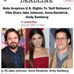 Jake Johnson Instagram - Really excited for you all to see #SelfReliance on @hulu sept 8th. It’s a really wild ride & I loved working on it and how it turned it. Can’t wait for you to see all the great work so many people did on this. And @biffwiff steals the whole damn thing every time he’s on screen. @annakendrick47 @thelonelyisland @biffwiff @mrchristopherlloyd @mrbradybaby @boban @jeffkobermeditation @ericjedelstein @dumbuardo @maryhollandaise @adamsilver1 @yesyourgrace_ @emilyhampshire @thereeldarylj @nataliemoralesloves @therealnancylenehan @elyhenry @gedgata @danromer (and so many others)