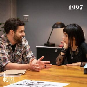 Jake Johnson Instagram - Check out #darkquietdeath episode of @robmcelhenney @mythicquest on @appletv streaming now. @cristinmilioti 
written by @katiemcelhenney