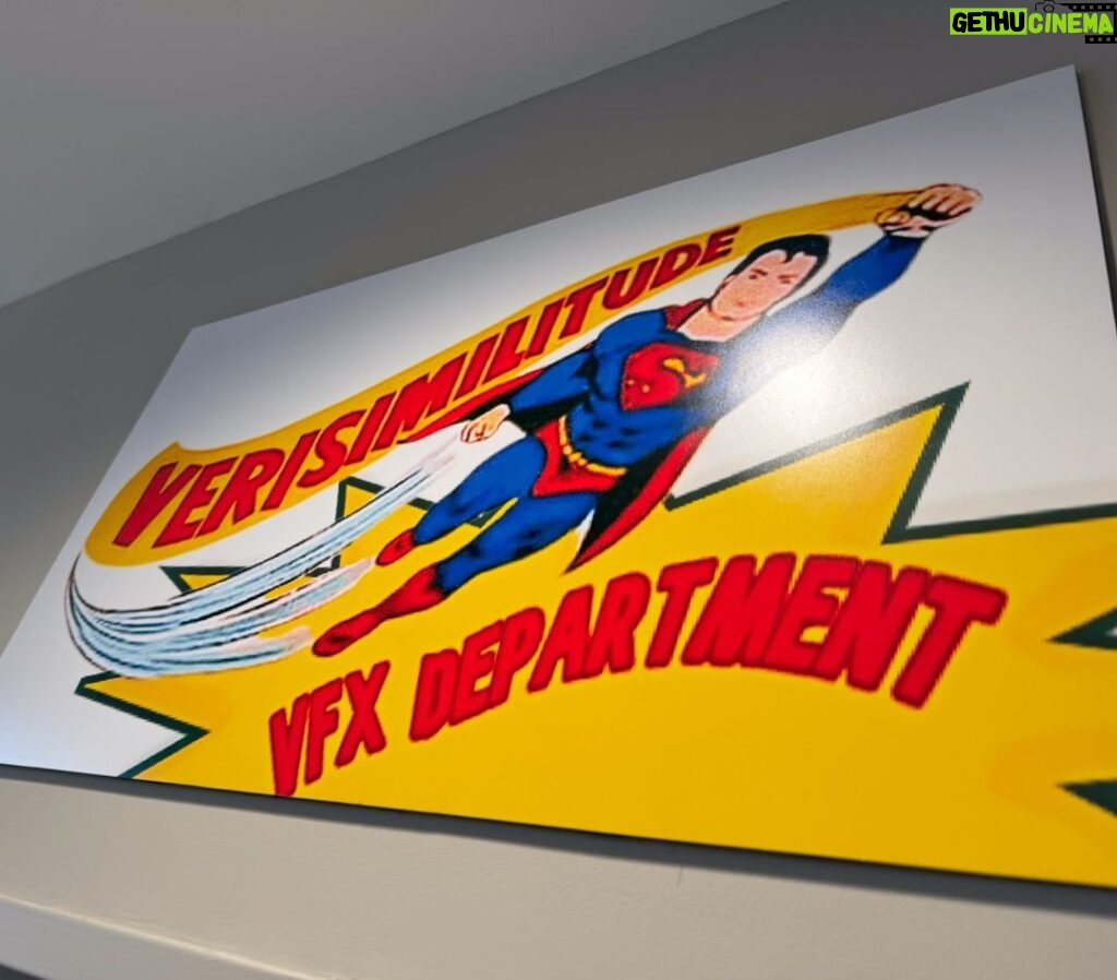 James Gunn Instagram - Sign above the #SupermanLegacy VFX department. Do you know the reference? 🙏