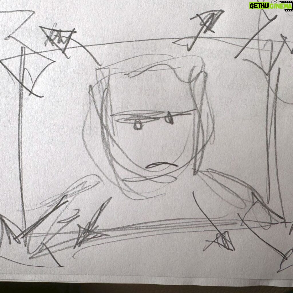 James Gunn Instagram - Spoiler??!! Well, probably not. I’m constantly drawing #SupermanLegacy shots and storyboards all over everything. Here’s one I just sent to my department heads to understand how tight a shot was going to be we had been discussing.