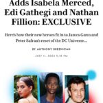 James Gunn Instagram - Hooray! Welcome to the Superman: Legacy cast, @isabelamerced as Hawkgirl, @iamedigathegi as Mister Terrific, and my old pal @nathanfillion as Green Lantern Guy Gardner!