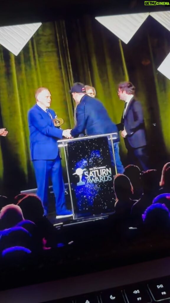 James Gunn Instagram - Thank you @saturnawards for Best Comic Book Movie to Vol. 3 & thanks to Kevin Feige & @simon_hatt for accepting & their kind words (and thanks to @stefceretti for this video!) ❤