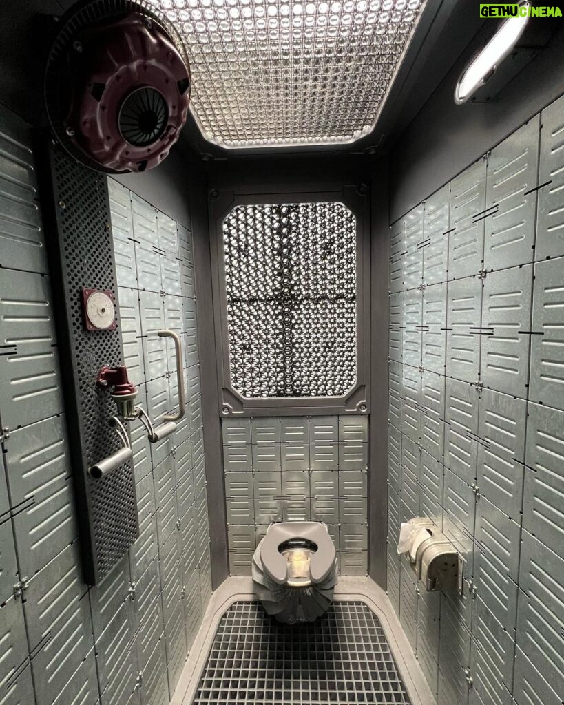 James Gunn Instagram - It always bothered me that most spaceships in movies & TV shows don’t have bathrooms so I made sure to have them in the Bowie (stalls in the locker room) in Volume 3.