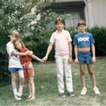 James Marsden Instagram – A gift from me to you on #nationalsiblingsday 
If you’re looking for me, I’m obviously the “athletic” one with the best sense of style. 
Love you Jeff, Robby, Jennifer and Elizabeth (not pictured, the lucky one)