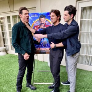 James Marsden Instagram - The cast was great. We all got along so well. 
#JimCarrey
@rejectedjokes @sonicmovie 
#Sonicmovie
#SonictheHedgehog
#Sonic