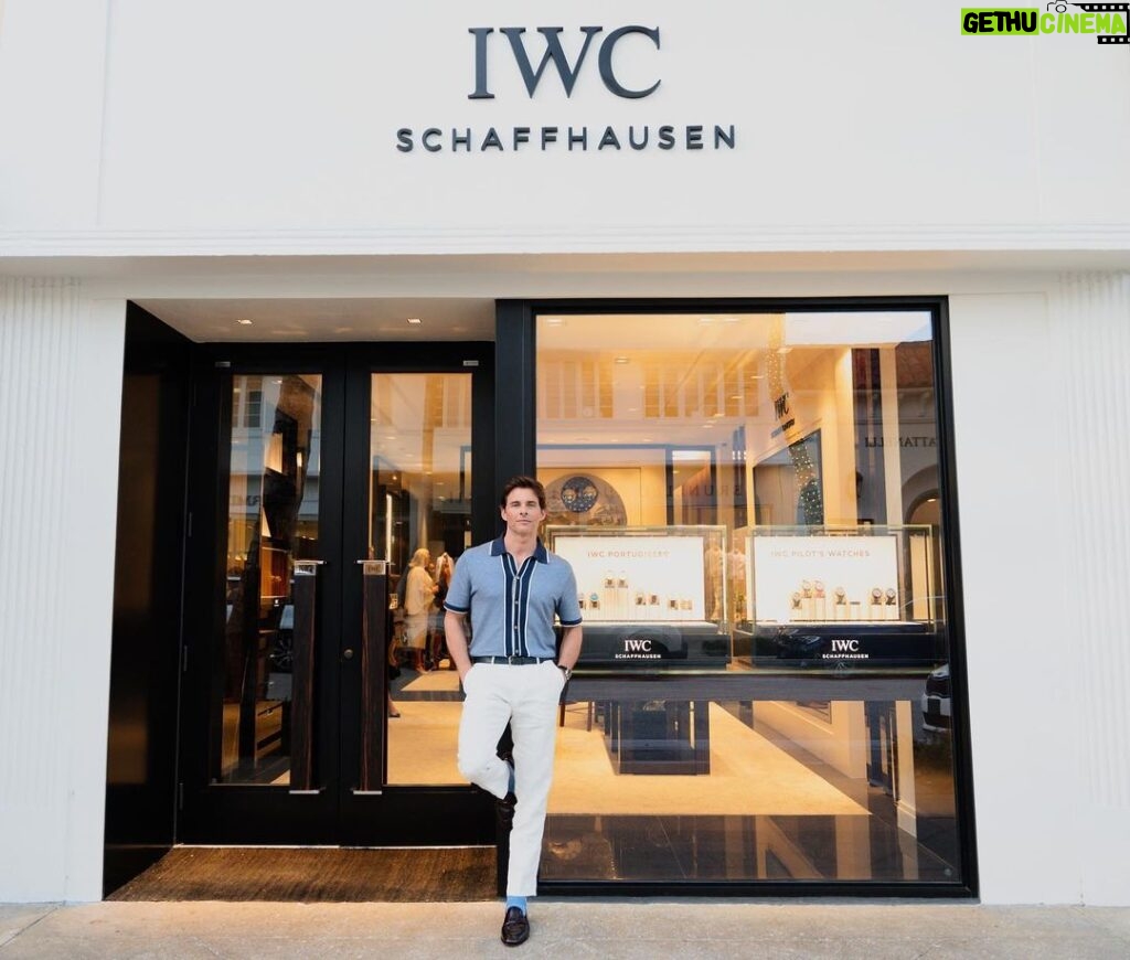 James Marsden Instagram - Thanks @IWCwatches for having me at the Palm Beach boutique opening. And congrats to my IWC Family on presenting the new Ingenieur at #WatchesandWonders! #IWCIngenieur #WatchesAndWonders2023 #IWCwatches #FormUndTechnik