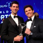 James Marsden Instagram - First time using a selfie stick so I needed to make sure the photo was worth it. I spy a Prince, a @djokernole, @lindseyvonn @kipchogeeliud @tonyhawk and other incredibly inspiring people. Thank you @laureussport for letting me host the Laureus World Sports Awards 2019! If you couldn’t tell, I had a blast. #laureus19 #sneakersforgood Monte-Carlo, Monaco