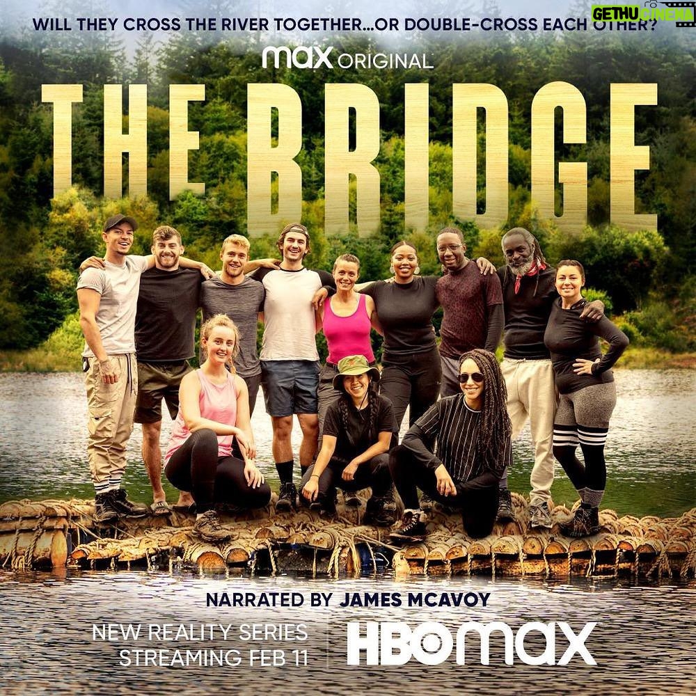 James McAvoy Instagram - 12 Strangers must work together as a team to build a path to the prize. The new reality series, #TheBridgeHBOMax, is streaming on February 11 on @HBOMax The Bridge!