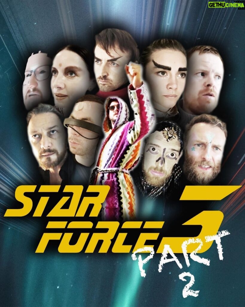 James McAvoy Instagram - Star force 3! Coming real soon. @spacebroscomedy #starforce