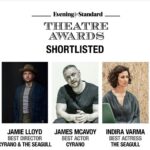 James McAvoy Instagram - Many thanks to @evening.standard for the nomination. Proud to be a part of the @jamielloydco and to be there with such a great group of nominees. Big ups in particular to @indiravarma @jamielloyd and the whole cast and crew who told these stories night after night pre,mid and post pandemic.(we’re post right?)