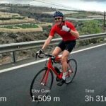 James Phelps Instagram - Great morning ride getting some Kms into the legs...yes I know I look a bit of a nerd with white socks so high 🤓🚲 Views were great, speedy descent from the top... and the biggest Croissant de Chocolate ever! Thanks Marty and everyone at @bike4youtenerife_b4y for letting me join the ride. #cyclinglife # #bananaroute Tenerife Las Americas