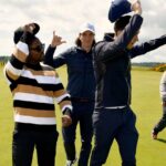James Phelps Instagram – Back after one of the most amazing trips ever! (Made even sweeter by beating Oliver by 1 shot😊). Thank you @boss for not only making me look and feel like I was in @theopen but for allowing me to meet some amazing people. 
As I’m sure you all know golf is a huge thing for Oliver and I, so to play at the home of golf, have a drink in the @therandagolf club house with @groovyq and @its_lucien after a fun round is a dream come true. A sport that brings people together in amazing places. #beyourownboss #bucketlist #golf #36points #standrews St Andrews Links