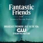 James Phelps Instagram - USA friends, you asked for it so... We are very excited to announce Fantastic Friends will be coming to @thecw this summer! Premiere July 18th 9/8c 🇺🇸🧳🛫 #FantasticFriends #usa #thecw United States of America