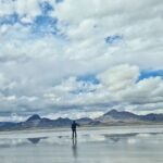 James Phelps Instagram - Whilst in Utah @oliver_phelps & I checked out the Bonneville Salt Flats. Home to the land speed records. Definitely worth going to see and if you can , have a little drive. 🤠 Oliver also dragged us to see the joining point for the first transcontinental telephone line (looknat my excitement)... now I've been maybe you won't have to! 🙄😴
