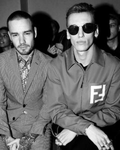 Jamie Campbell Bower Instagram - Being serious @fendi show in Milano. Pleasure to meet you bro @liampayne 👊 #fendi