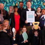 Jamie Oliver Instagram – I want everyone to get involved in my Good School Food Awards ! They’re all about celebrating the best of the best and these are the awards you can nominate your food heroes for…..
🩵@thesun’s Catering Team Champions
🩵Food Educator of the Year
🩵@bbctheoneshow’s Rising Star Award 
🩵Sustainability Star
🩵@thisisheart’s Kindness & Community Award
🩵The Food for Fuel Award with @thebodycoach
🩵Governor or School Leader Food Hero 
🩵Youth Activist of the Year
All sponsored by the lovely @tefal.uk, it’s time to celebrate the sheer brilliance, ingenuity and determination of those working in the education system to bring good food to our children ! Get nominating by tapping the link in my bio x x x

#goodschoolfoodawards