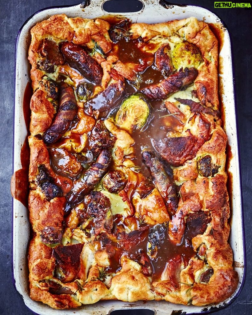 Jamie Oliver Instagram - Trying to avoid food waste during the festive period is a huge must in my house and I want to help as many people as possible use up all of their leftovers. I've got loads of free recipes for you on my website to use them all up, so click the link in my bio to cook up some properly delicious dishes, including toad in the hole with pigs in blankets and a leftover Christmas pudding sundae !! Enjoy lovely people and don't let that good food go to waste x x