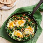 Jamie Oliver Instagram - Looking for a great dish that you can enjoy for literally any meal of the day ??? Me and @tescofood have got you covered with this beautiful green shakshuka ! It comes in at under £1 a portion and is one 1 of your 5 a day which lets be honest is great value and a way to add some sunshine to your table ! Recipe link in my bio for you lovely lot x x #AD #JamieAndTesco #shakshuka #dinnerideas