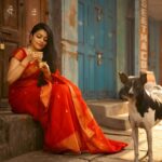 Janani Iyer Instagram - CAPTION this! ⬆️ Saree- @thepallushop Jewellery- @adorebypriyanka Shot by @murlee_photography Team @vb_views @vignesh_venkadesan @pradeepwilliams05