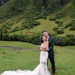Janel Parrish Instagram - F I V E. Happy anniversary, baby. Best day of my life 🤍 so lucky you’re mine for life Oahu, Hawaii
