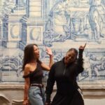 Janet Jackson Instagram – In front of hand painted ceramic tiles from the 1800s in Portugal at my friend Christian Louboutin’s @hotelvermelho (swipe for more photos of his beautiful hotel). We miss our sis in crime, Tash. 

📷: Christian & me 😊 Melides, Setubal, Portugal