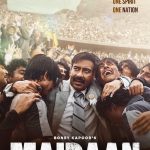 Janhvi Kapoor Instagram - My father and the entire team of #Maidaan have given this film their everything. 6 years of blood, sweat, tears, countless obstacles, a whole pandemic and so many more crises stood in their way. But their undying passion, their unwavering will and their belief in what cinema and this story means kept them going. Papa always says there’s no easy or safe or practical way of making cinema that can really mean something. You cannot make art on an excel sheet. It’s always no guts no glory with him. All in or nothing. It can be scary; and more often than not extremely risky- but he feels only then will you have the chance, still a very slim one- to really make something that can stand the test of everything- that can give people an experience like never before. That has been the attempt with Maidaan. That has been Amit sir and my fathers vision. Finally, we can share with you the trailer of this film that stands for what I have always been taught cinema is. I hope and pray you all find in it what I know I have- a truly special and honest cinematic experience.