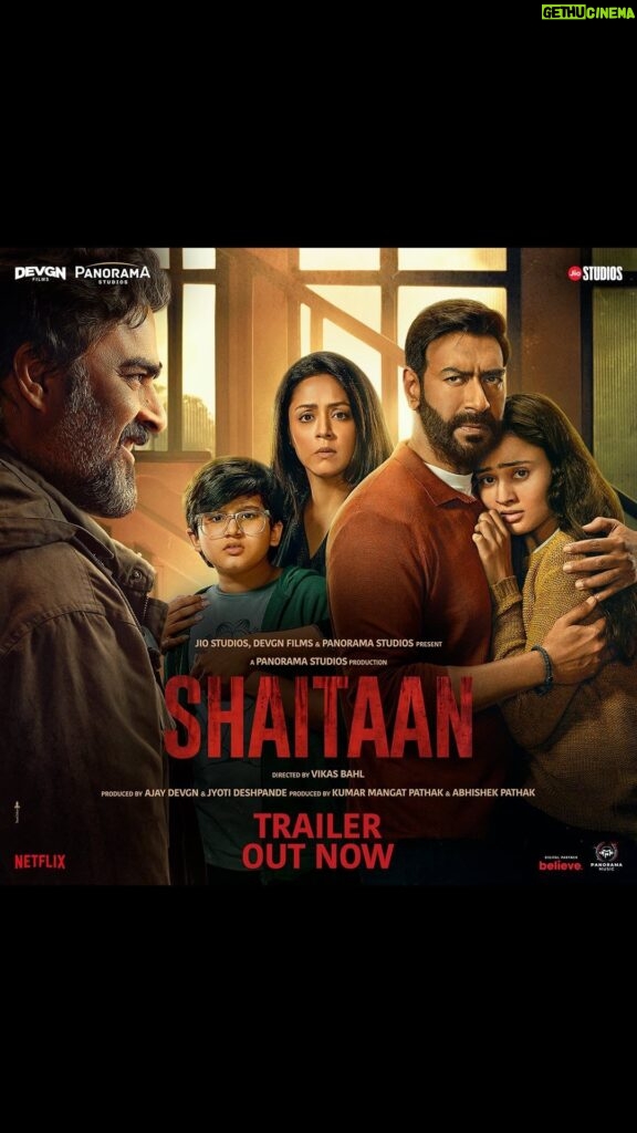 Janki Bodiwala Instagram - Hell comes home with #Shaitaan #ShaitaanTrailer out now. Taking over cinemas on 8th March 2024. @ajaydevgn @actormaddy @jyotika @jankibodiwala #JyotiDeshpande @kumarmangatpathak @abhishekpathakk #VikasBahl @officialjiostudios @adffilms @panorama_studios @panoramamusic @pvrpictures