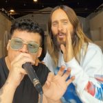 Jared Leto Instagram - Seasons remix with @iamspencerx 🎶 his first concert was @30secondstomars 🙏🏼