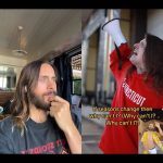 Jared Leto Instagram - SMASHED!! Great job 👏 @whereistrippz @30secondstomars Tag me in your SEASONS open verse challenge and maybe I’ll react to yours next 👀 🕺🏻