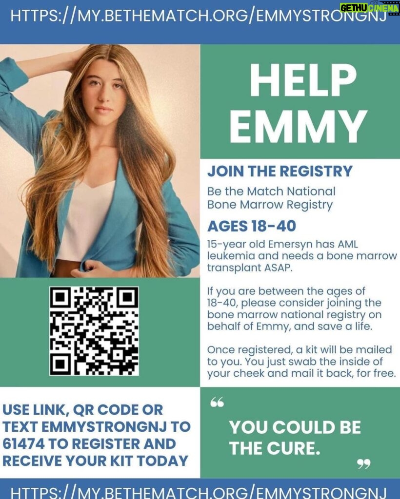 Jared Padalecki Instagram - Hey y’all, our Walker EP, Steve Robin, needs our help. His 15 year old niece Emmy has Leukemia and is in need of a bone marrow transplant. Putting this out on the wire in case any of us can help!!! Have you registered?