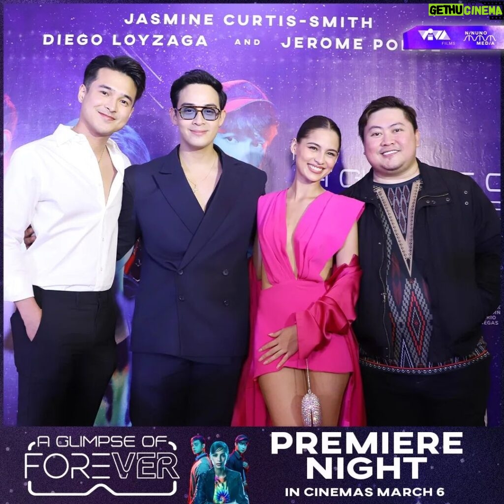 Jasmine Curtis-Smith Instagram - LOOK: 'A GLIMPSE OF FOREVER' Red Carpet Premiere Night From writer/director, Jason Paul Laxamana. #AGlimpseOfForever this March 6 Only In Cinemas #JasmineCurtis #DiegoLoyzaga #JeromePonce #AGlimpseOfForeverPremiere