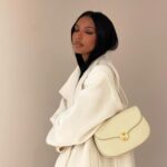 Jasmine Tookes Instagram - 🤎 #LoroPianaGhieraBag @LoroPiana #InPartnershipWithLoroPiana #LoroPiana