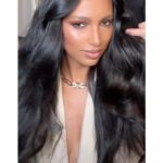 Jasmine Tookes Instagram - I had the honor of hosting a lovely dinner with @TRESemme to preview some hair and fashion trends for the upcoming NYFW season and learn about how their new Keratin Smooth Weightless Collection creates the most gorgeous silky-smooth styles. To create my look for the evening, we used the amazing new collection, and I just can’t believe the shine my hair has. Keep an eye out during NYFW for all of the sleek runway looks. #TRESnyfw #TRESpartner #NYFW
