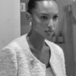 Jasmine Tookes Instagram - Dolled up for an evening with @esteelauder 🤎 Makeup by me.