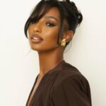 Jasmine Tookes Instagram - One more for the chocolate look 🤎 Maison Delano Paris