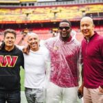 Jason Oppenheim Instagram – Flew out to D.C. this weekend with some friends to watch the Commanders get a W! It was an absolute dream getting to meet so many of the legendary players I grew up watching, and so many of the new guys who carry the torch @commanders #httc 
Special thanks to team president Jason Wright, and PR @sophialautieri @emileefails Commanders Field