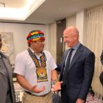 Jeff Bezos Instagram - Wonderful meeting with Tuntiak Katan from the Shuar tribe in Ecuador and Solange Bandiaky-Badji, from the Rights and Resources Institute. Indigenous peoples are custodians of over a third of the world’s tropical forests. We must champion their efforts to protect our planet. @BezosEarthFund